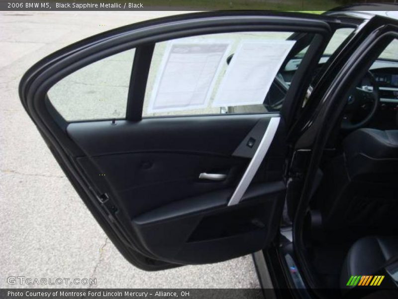 Black Sapphire Metallic / Black 2006 BMW M5