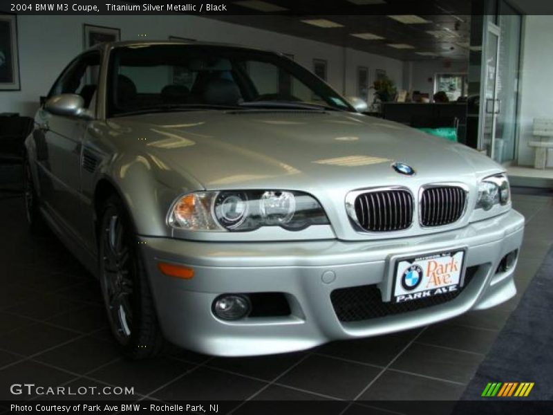 Titanium Silver Metallic / Black 2004 BMW M3 Coupe