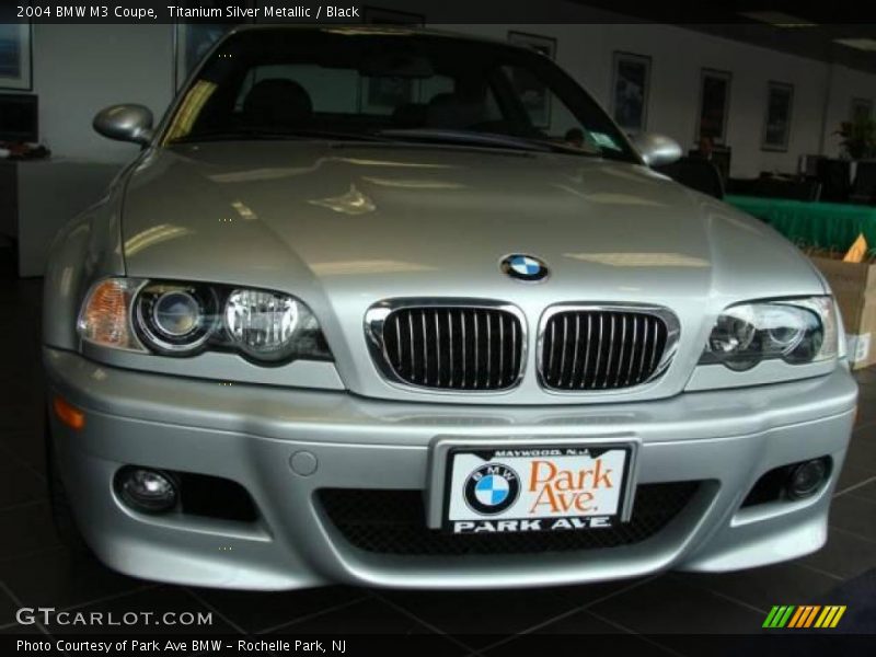 Titanium Silver Metallic / Black 2004 BMW M3 Coupe