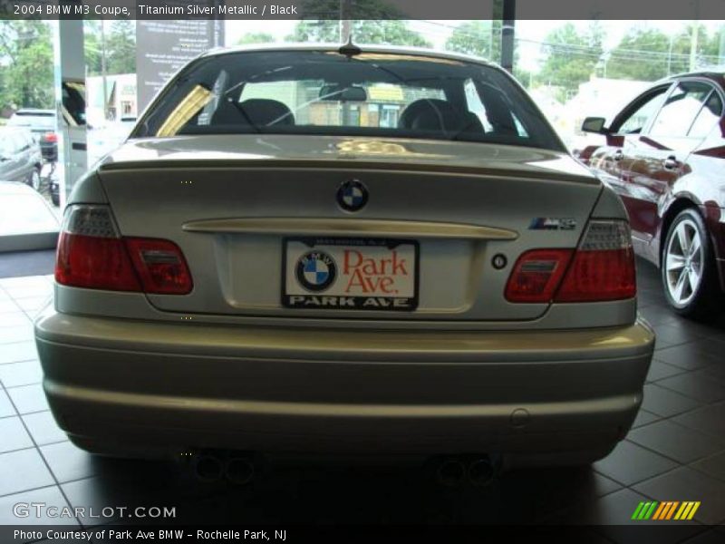 Titanium Silver Metallic / Black 2004 BMW M3 Coupe