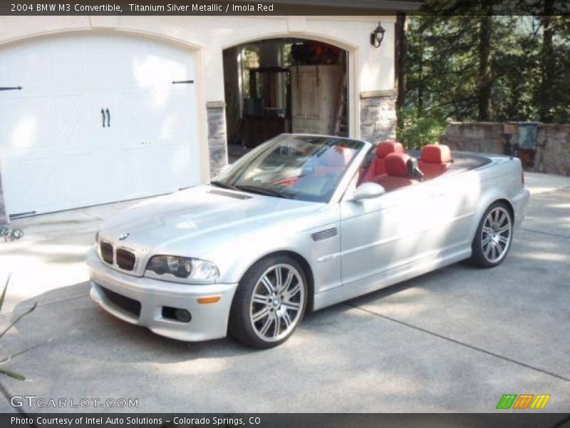 Titanium Silver Metallic / Imola Red 2004 BMW M3 Convertible