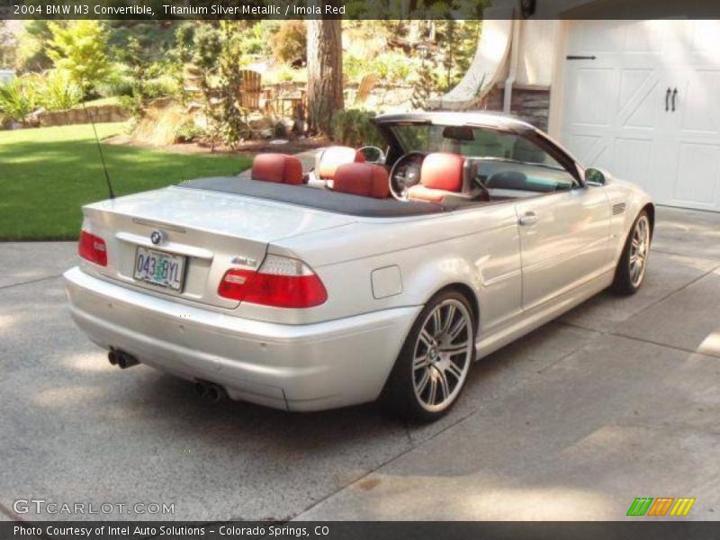 Titanium Silver Metallic / Imola Red 2004 BMW M3 Convertible