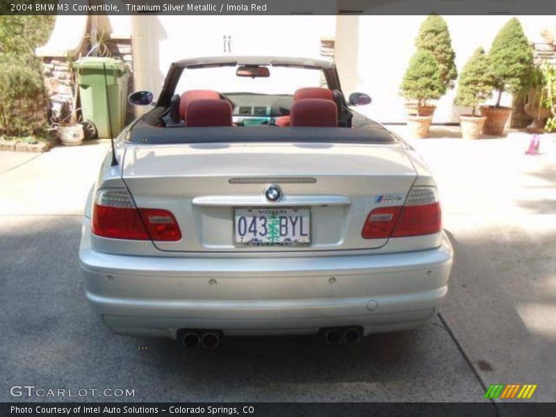 Titanium Silver Metallic / Imola Red 2004 BMW M3 Convertible