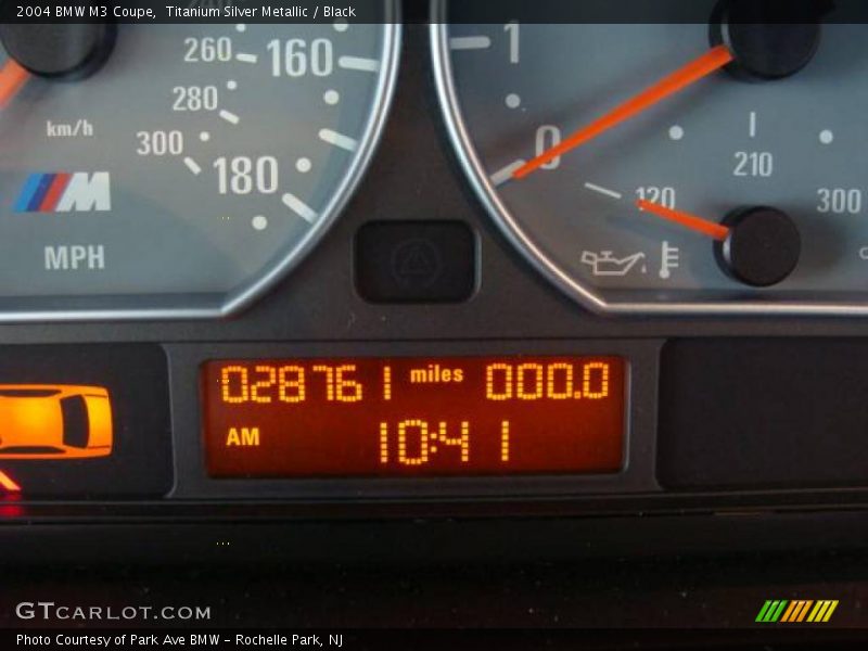Titanium Silver Metallic / Black 2004 BMW M3 Coupe