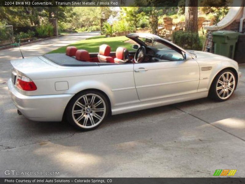 Titanium Silver Metallic / Imola Red 2004 BMW M3 Convertible