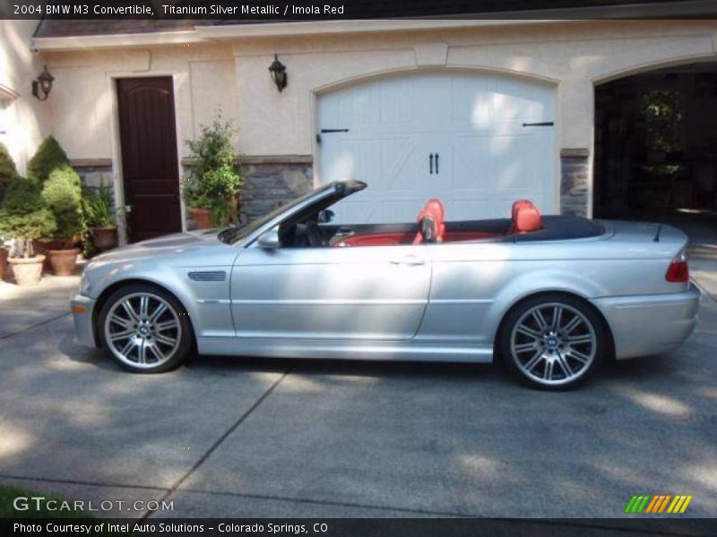 Titanium Silver Metallic / Imola Red 2004 BMW M3 Convertible