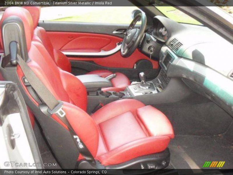 Titanium Silver Metallic / Imola Red 2004 BMW M3 Convertible