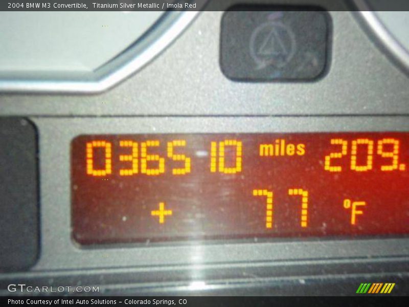 Titanium Silver Metallic / Imola Red 2004 BMW M3 Convertible