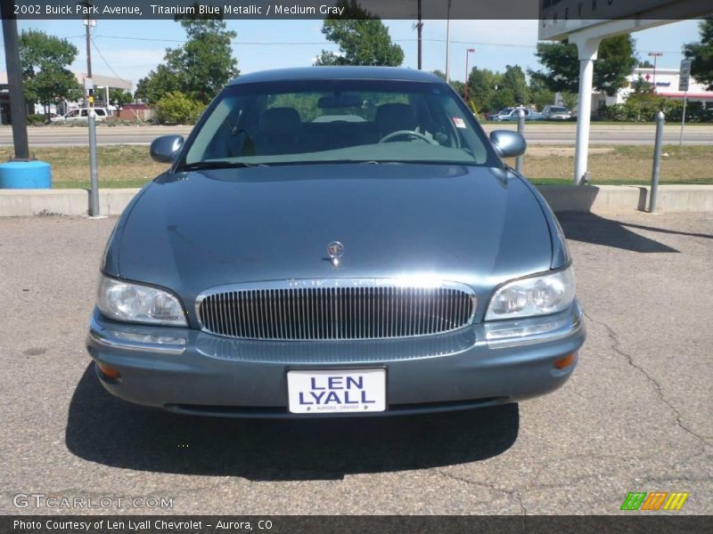 Titanium Blue Metallic / Medium Gray 2002 Buick Park Avenue