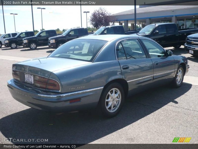 Titanium Blue Metallic / Medium Gray 2002 Buick Park Avenue