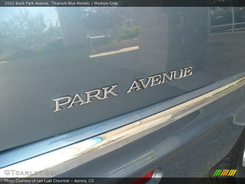 Titanium Blue Metallic / Medium Gray 2002 Buick Park Avenue