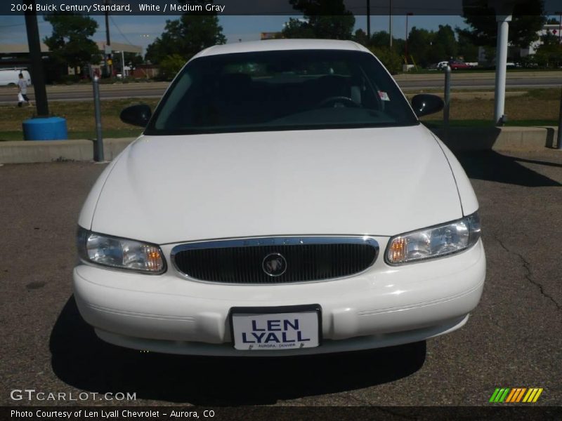 White / Medium Gray 2004 Buick Century Standard