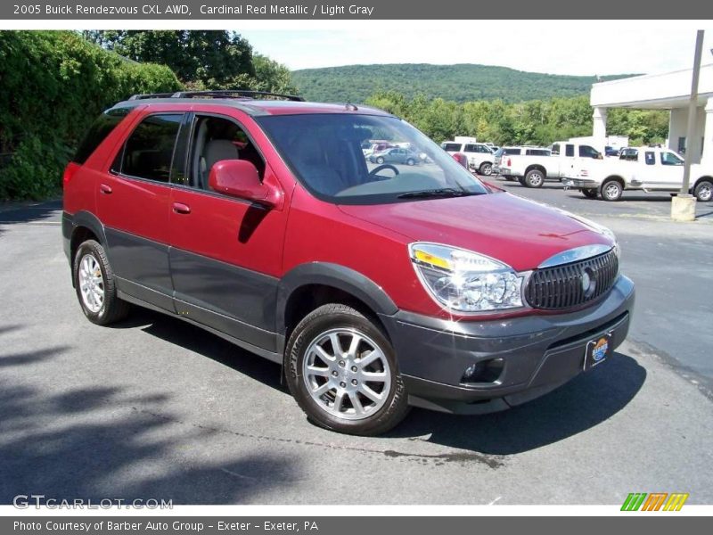 Cardinal Red Metallic / Light Gray 2005 Buick Rendezvous CXL AWD