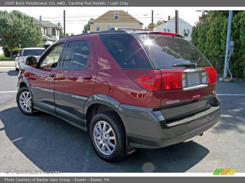 Cardinal Red Metallic / Light Gray 2005 Buick Rendezvous CXL AWD