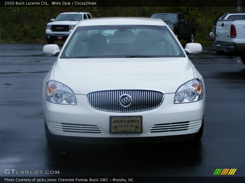 White Opal / Cocoa/Shale 2009 Buick Lucerne CXL