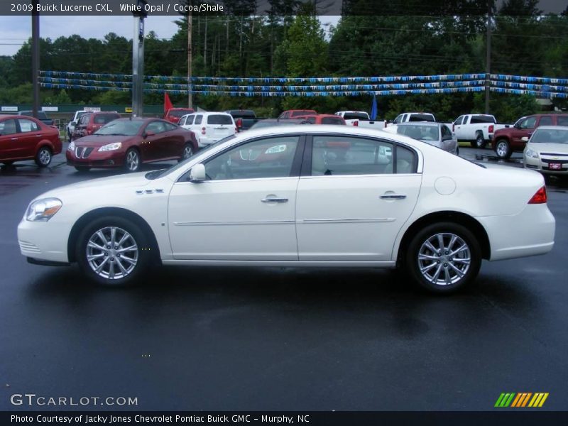 White Opal / Cocoa/Shale 2009 Buick Lucerne CXL
