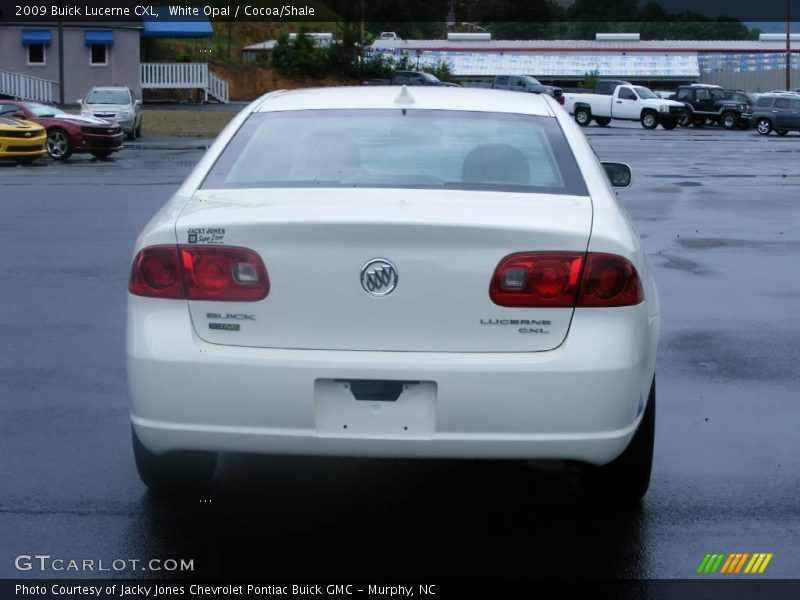 White Opal / Cocoa/Shale 2009 Buick Lucerne CXL