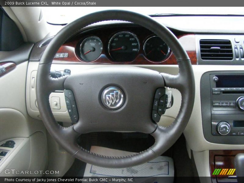 White Opal / Cocoa/Shale 2009 Buick Lucerne CXL