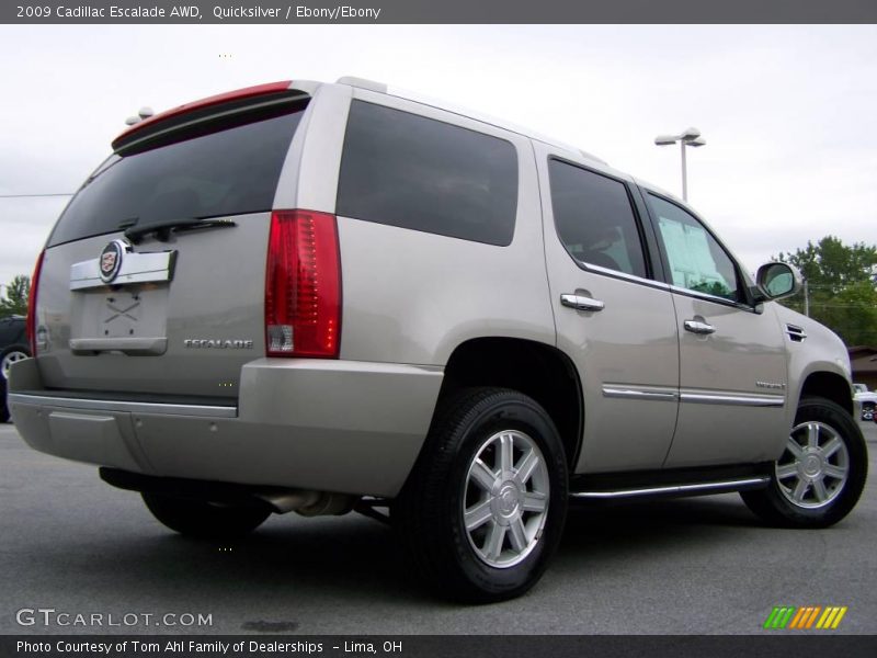 Quicksilver / Ebony/Ebony 2009 Cadillac Escalade AWD