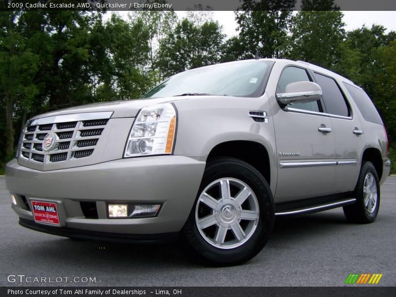 Quicksilver / Ebony/Ebony 2009 Cadillac Escalade AWD