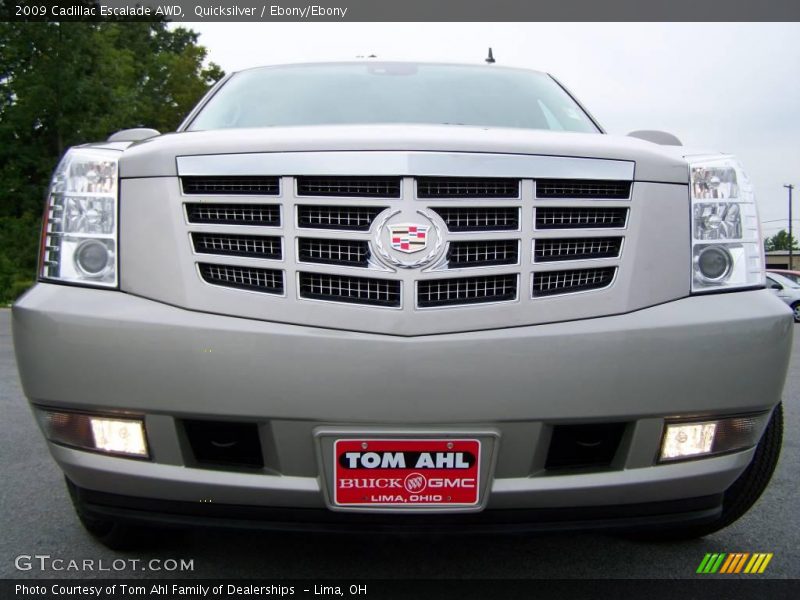Quicksilver / Ebony/Ebony 2009 Cadillac Escalade AWD