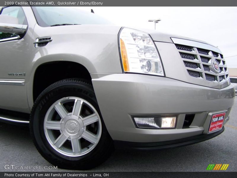 Quicksilver / Ebony/Ebony 2009 Cadillac Escalade AWD