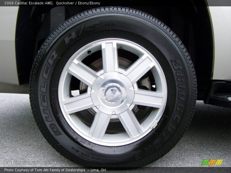 Quicksilver / Ebony/Ebony 2009 Cadillac Escalade AWD