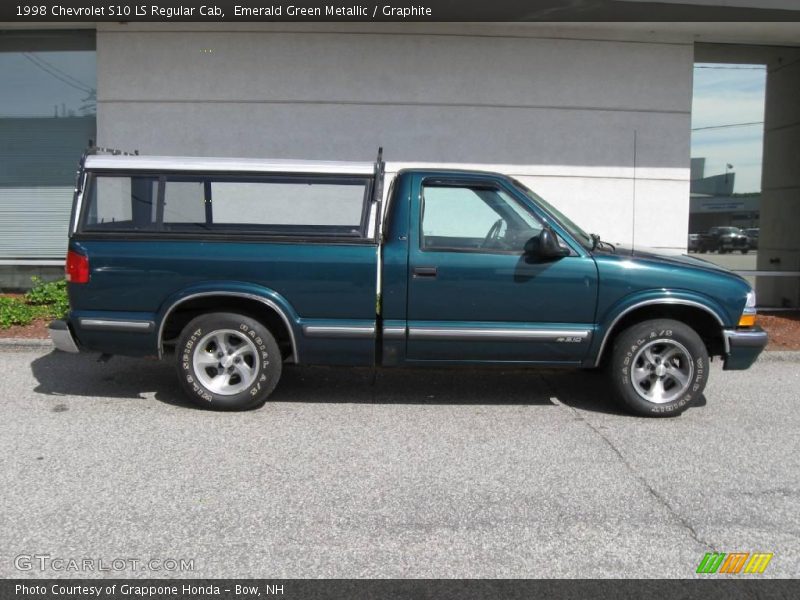 Emerald Green Metallic / Graphite 1998 Chevrolet S10 LS Regular Cab