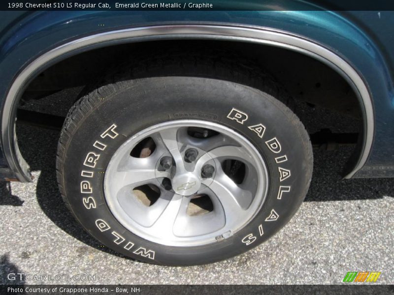 Emerald Green Metallic / Graphite 1998 Chevrolet S10 LS Regular Cab
