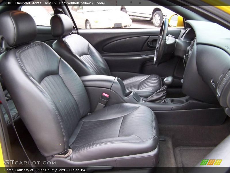 Competition Yellow / Ebony 2002 Chevrolet Monte Carlo LS