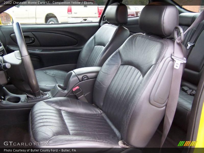 Competition Yellow / Ebony 2002 Chevrolet Monte Carlo LS