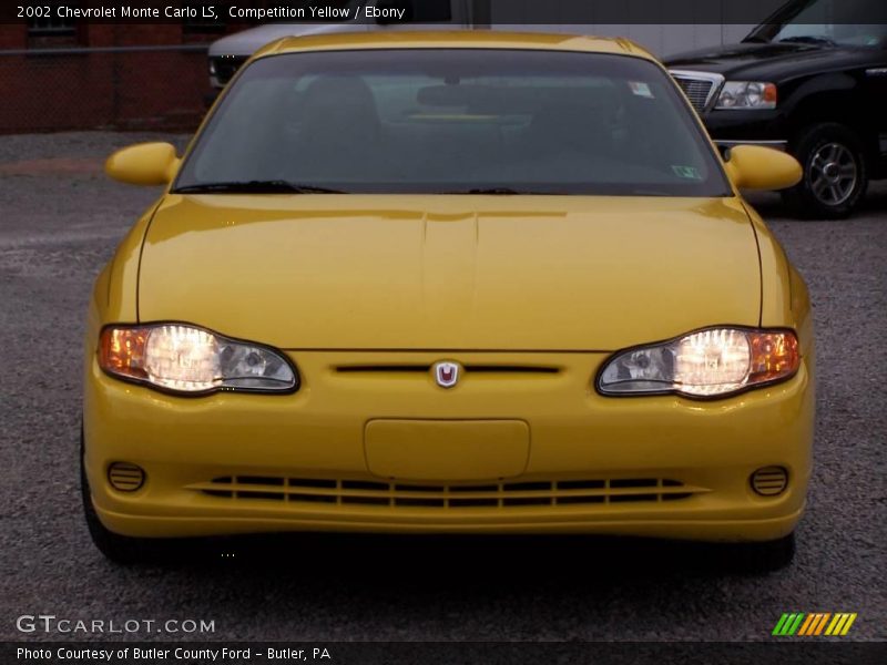 Competition Yellow / Ebony 2002 Chevrolet Monte Carlo LS