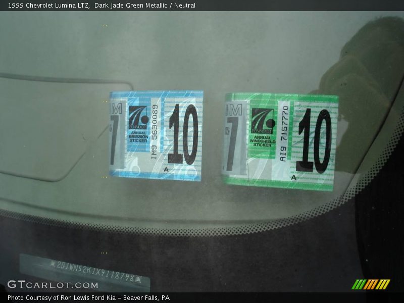 Dark Jade Green Metallic / Neutral 1999 Chevrolet Lumina LTZ