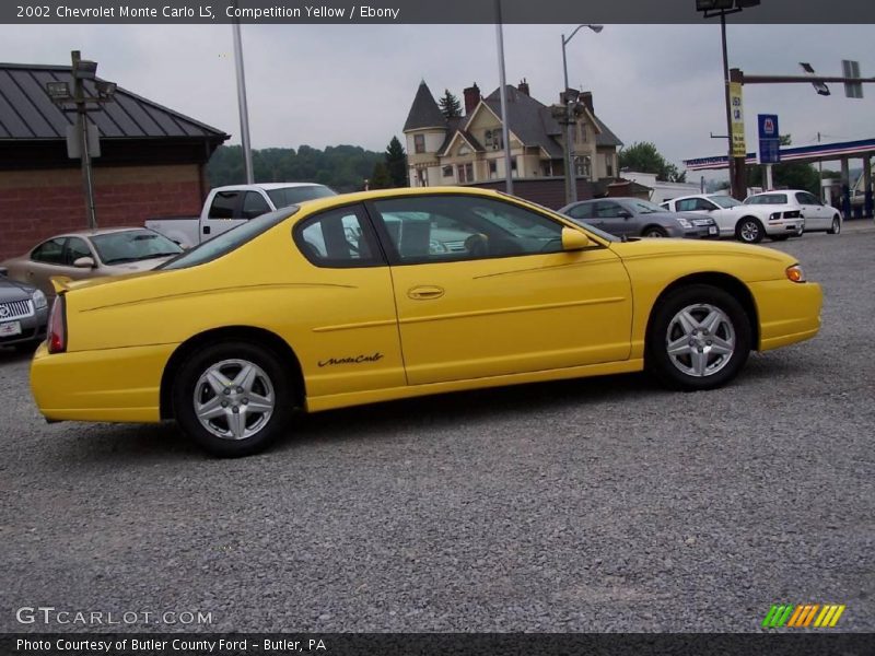 Competition Yellow / Ebony 2002 Chevrolet Monte Carlo LS