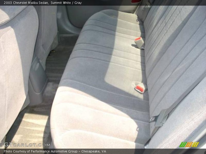 Summit White / Gray 2003 Chevrolet Malibu Sedan