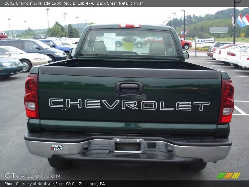 Dark Green Metallic / Tan 2003 Chevrolet Silverado 1500 Regular Cab 4x4