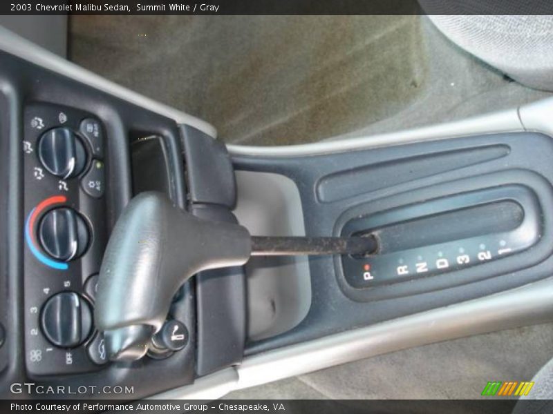Summit White / Gray 2003 Chevrolet Malibu Sedan