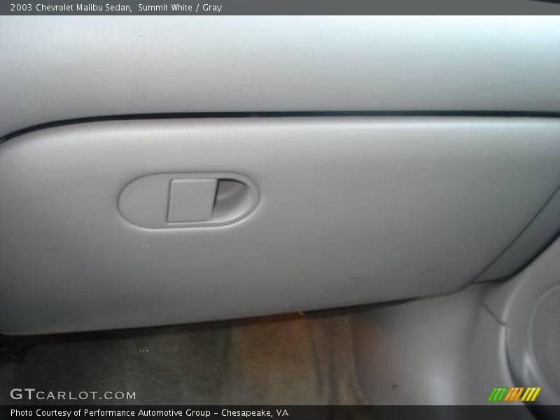Summit White / Gray 2003 Chevrolet Malibu Sedan