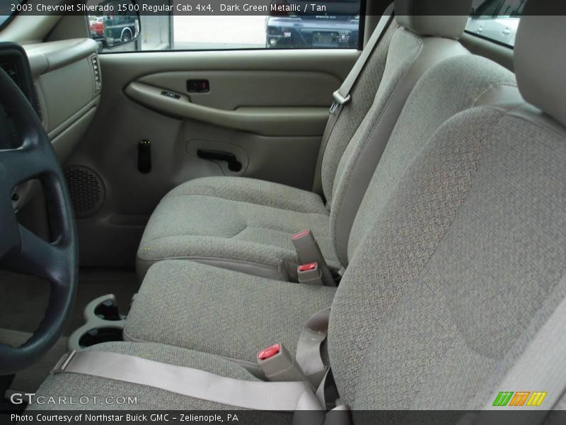 Dark Green Metallic / Tan 2003 Chevrolet Silverado 1500 Regular Cab 4x4