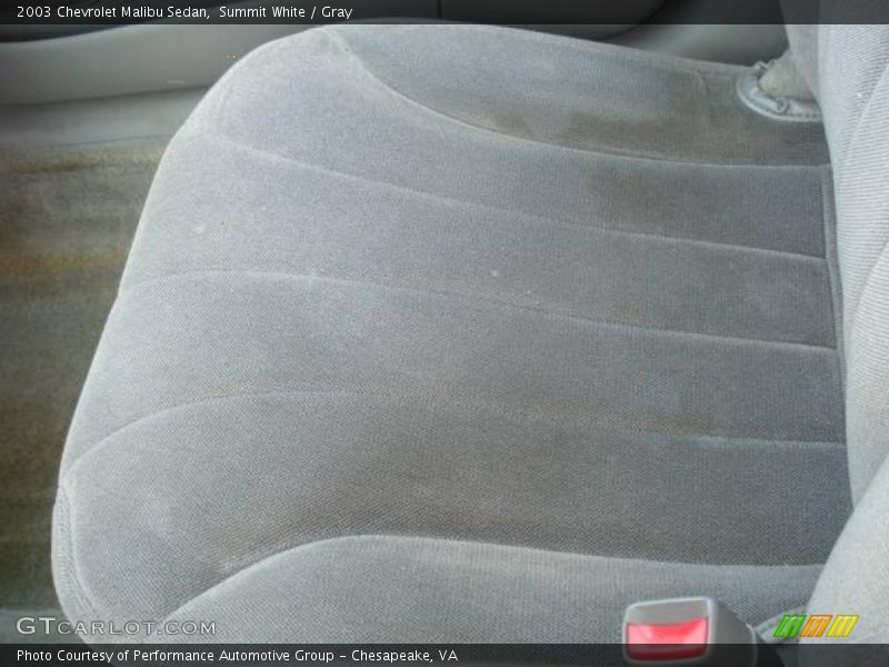 Summit White / Gray 2003 Chevrolet Malibu Sedan
