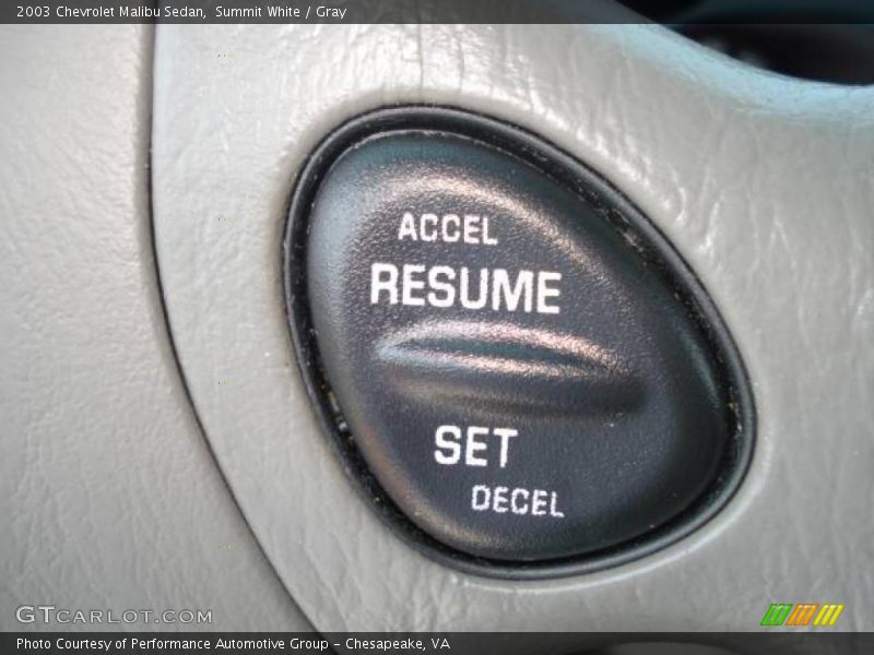 Summit White / Gray 2003 Chevrolet Malibu Sedan