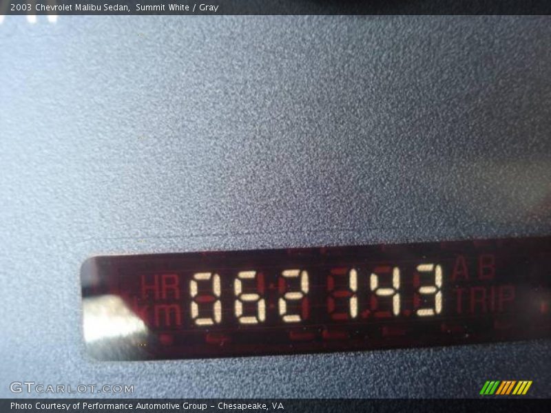 Summit White / Gray 2003 Chevrolet Malibu Sedan