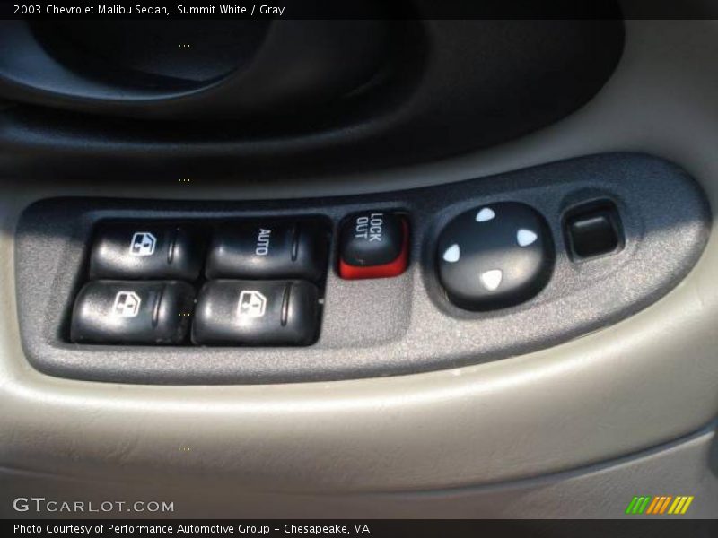 Summit White / Gray 2003 Chevrolet Malibu Sedan