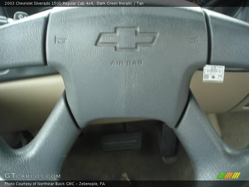 Dark Green Metallic / Tan 2003 Chevrolet Silverado 1500 Regular Cab 4x4