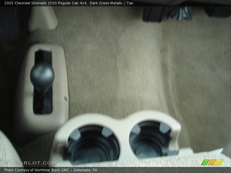 Dark Green Metallic / Tan 2003 Chevrolet Silverado 1500 Regular Cab 4x4