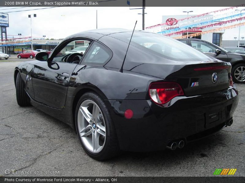 Black Sapphire Metallic / Black 2008 BMW M Coupe