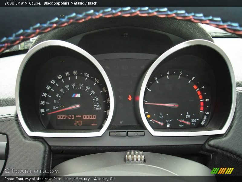 Black Sapphire Metallic / Black 2008 BMW M Coupe