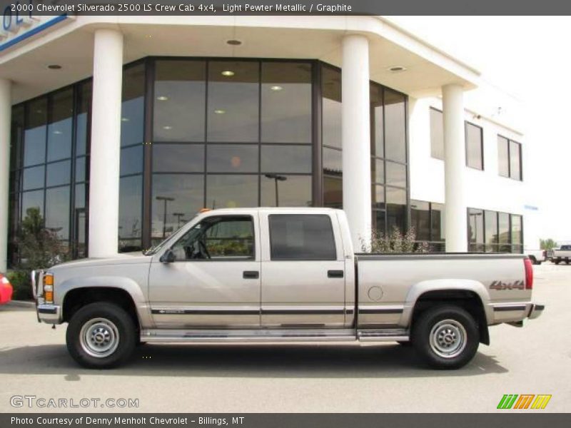 Light Pewter Metallic / Graphite 2000 Chevrolet Silverado 2500 LS Crew Cab 4x4