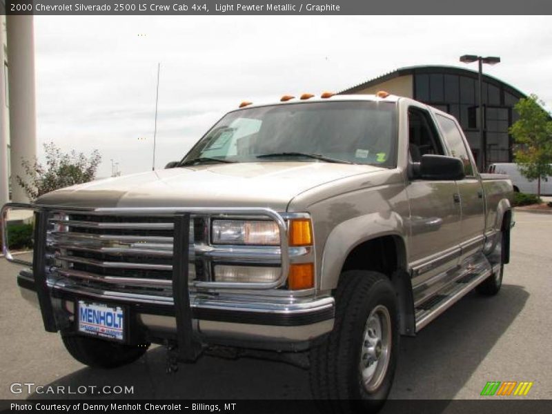 Light Pewter Metallic / Graphite 2000 Chevrolet Silverado 2500 LS Crew Cab 4x4
