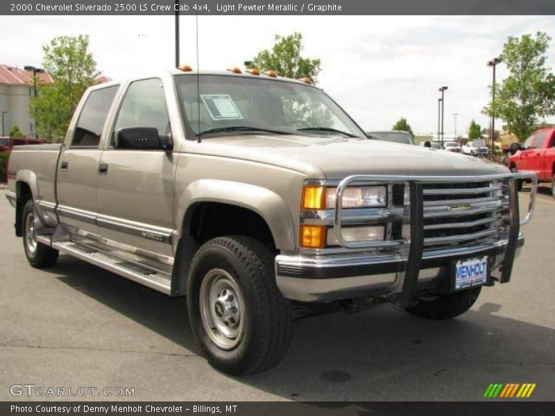 Light Pewter Metallic / Graphite 2000 Chevrolet Silverado 2500 LS Crew Cab 4x4